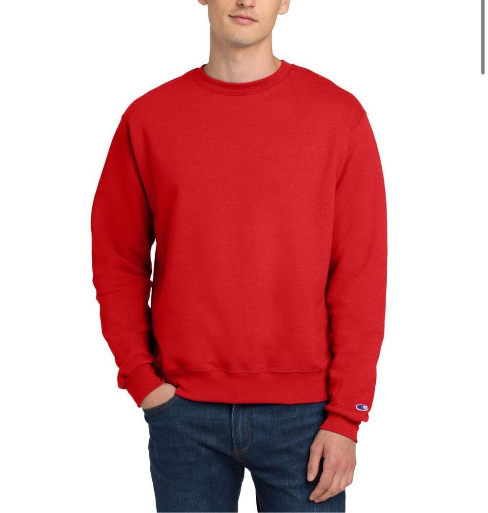 Champion Powerblend Crewneck Sweatshirt red men's 2XL NEW